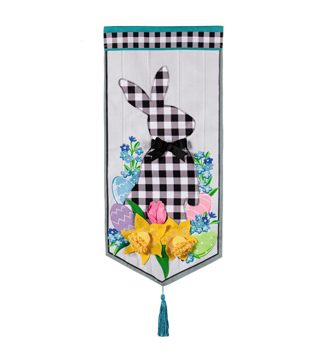 Gingham Easter Bunny Everlasting Impressions Textile Décor