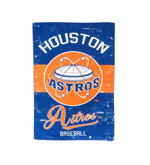 Houston Astros Vintage Linen Garden Flag