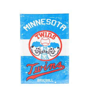 Minnesota Twins Vintage Linen Garden Flag