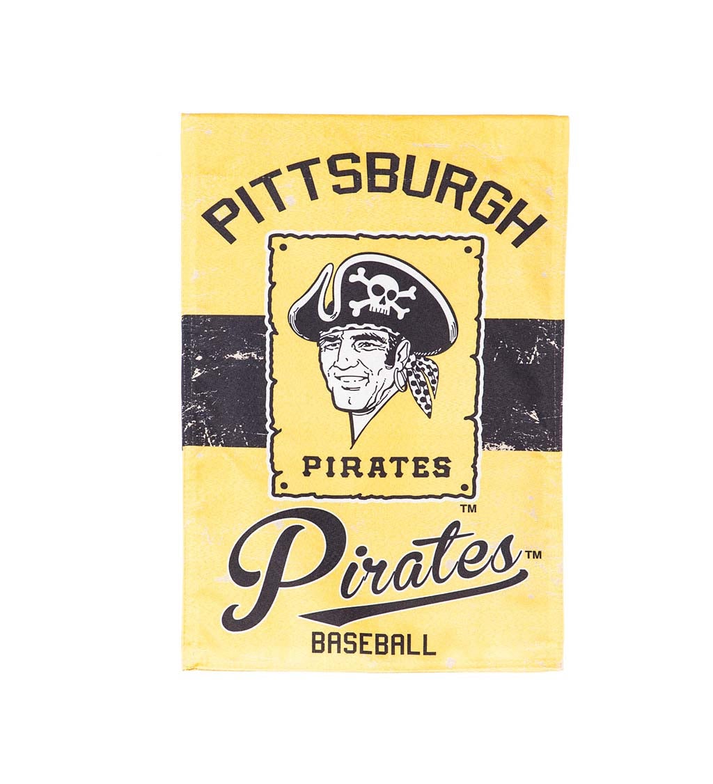 Pittsburgh Pirates Vintage Linen Garden Flag