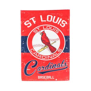 St Louis Cardinals Vintage Linen Garden Flag