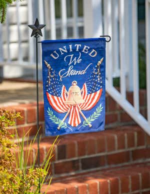 United We Stand Garden Lustre Flag