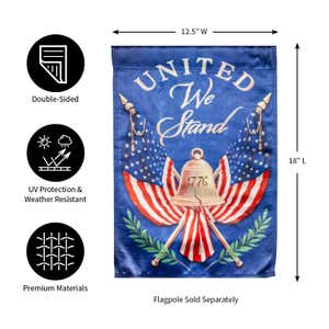 United We Stand Garden Lustre Flag