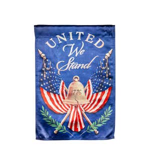 United We Stand Garden Lustre Flag