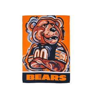 Chicago Bears Justin Patten Suede Garden Flag