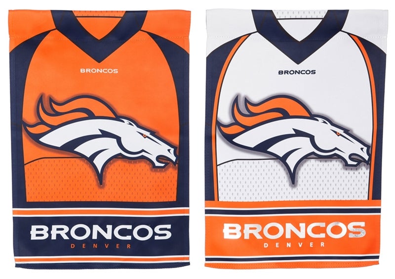 Denver Broncos Two Sided Jersey Garden Flag