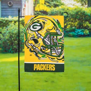 Green Bay Packers, Suede Garden Flag Justin Patten