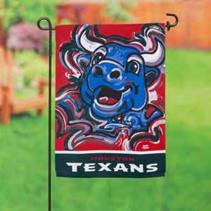 Houston Texans, Suede Garden Flag Justin Patten