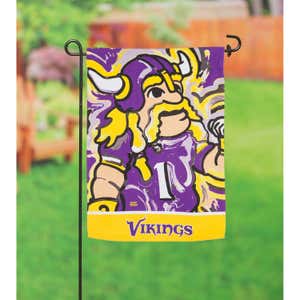 Minnesota Vikings, Suede Garden Flag Justin Patten