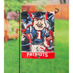 New England Patriots, Suede Garden Flag Justin Patten