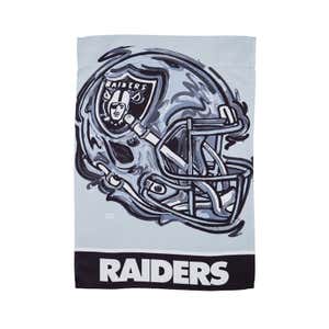 Las Vegas Raiders, Suede Garden Flag Justin Patten