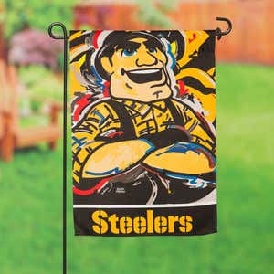 Pittsburgh Steelers Justin Patten Suede Garden Flag