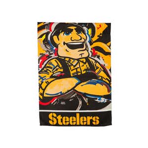 Pittsburgh Steelers Justin Patten Suede Garden Flag