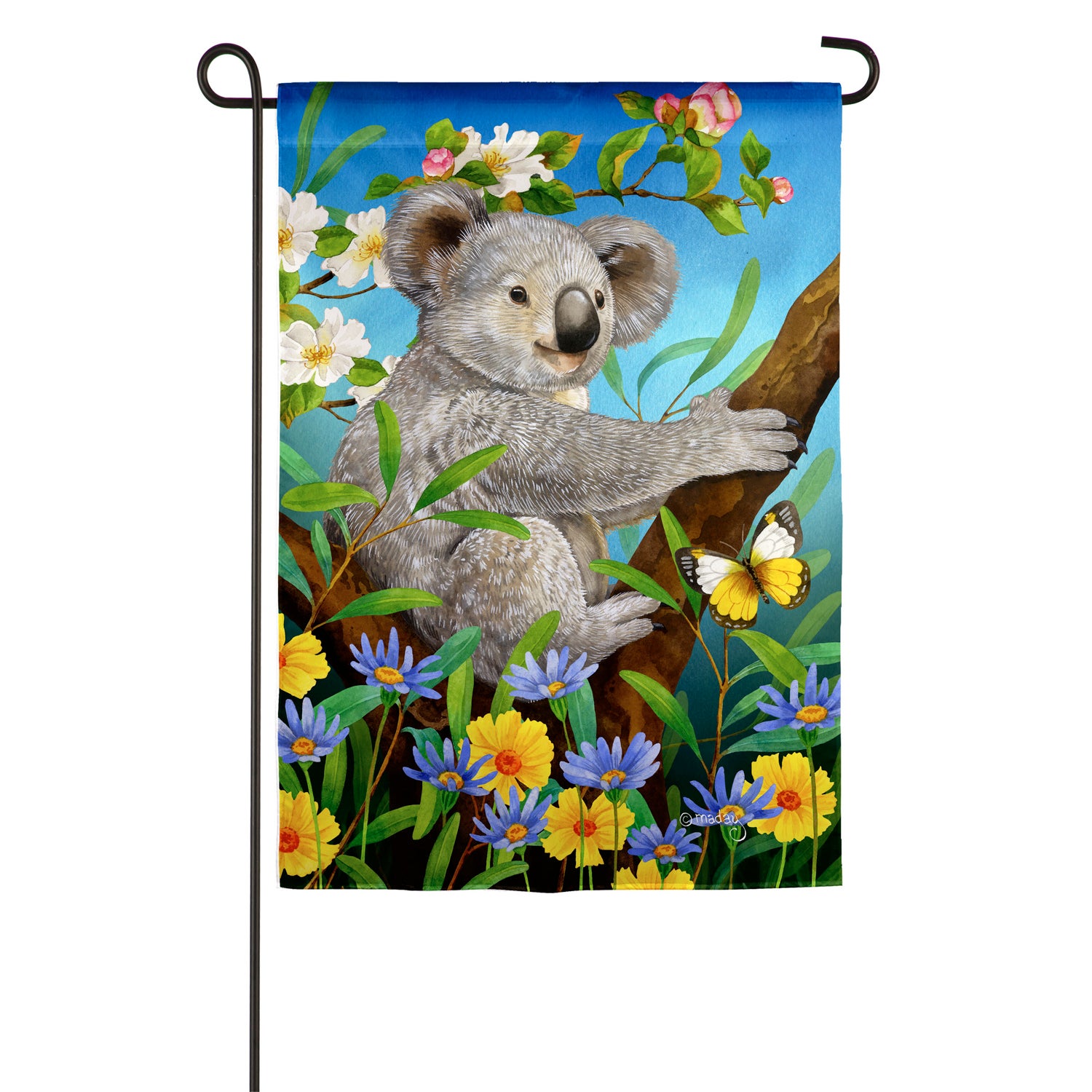 Sweet Koala Garden Suede Flag