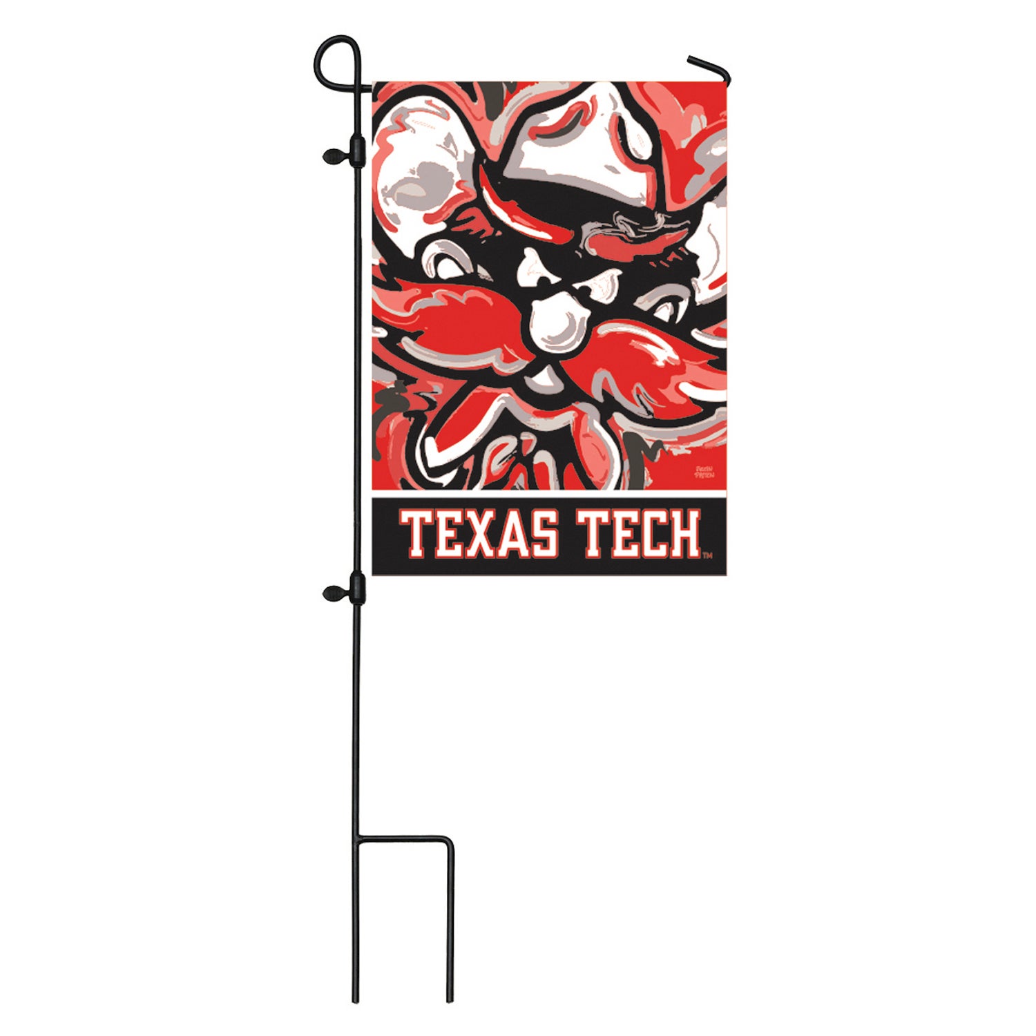 Texas Tech University, Suede Garden Flag Justin Patten