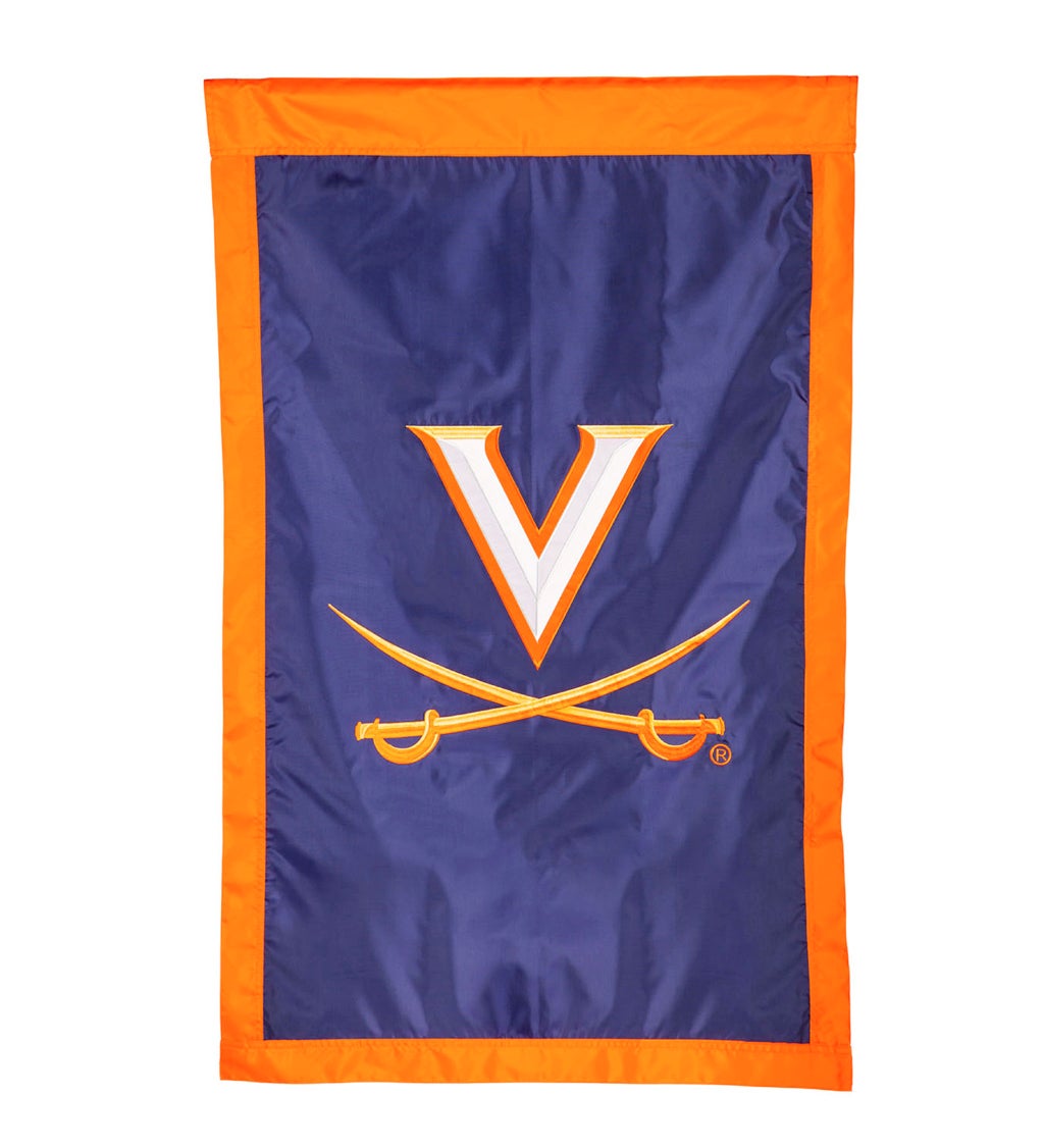 University of Virginia Applique House Flag