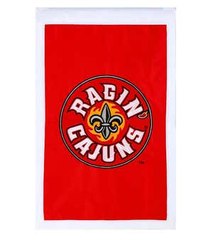 Ragin' Cajuns Applique House Flag