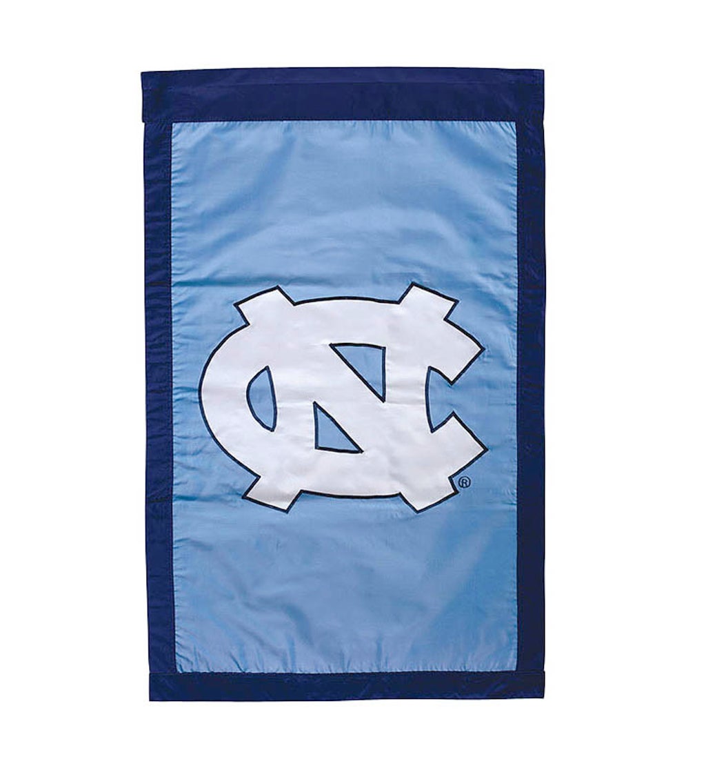 University Of North Carolina Tarheels Applique House Flag