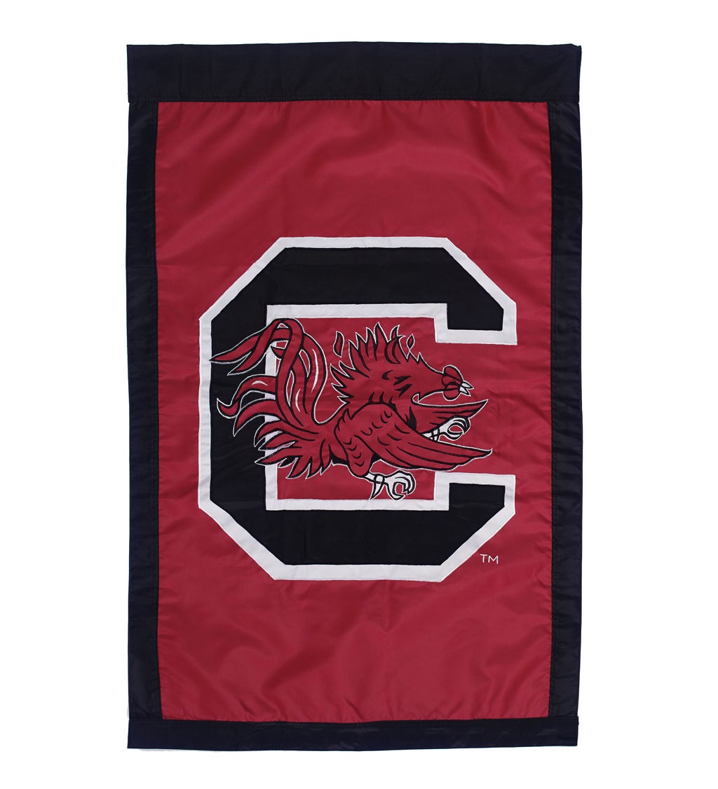 University Of South Carolina Gamecocks Applique House Flag