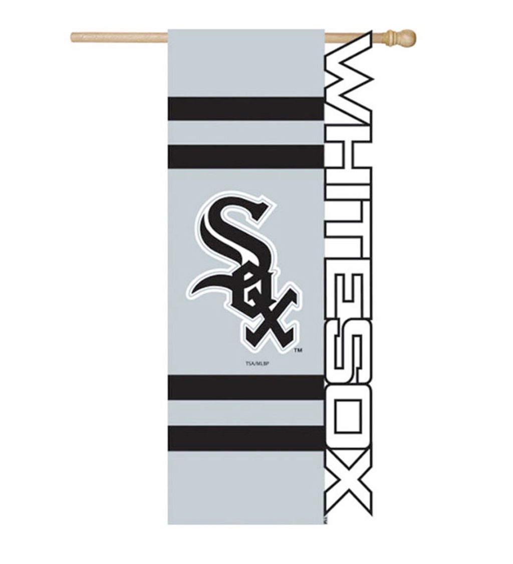 Chicago White Sox Sculpted Applique Letters House Flag