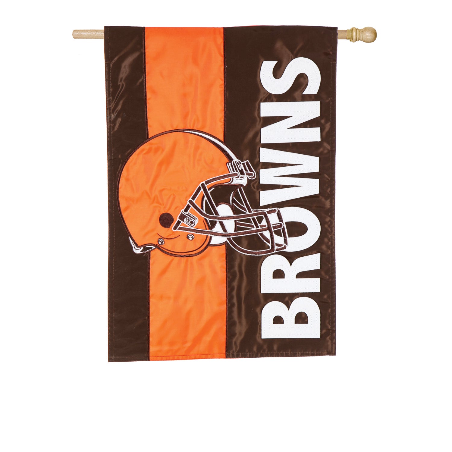 Cleveland Browns Mixed-Material Embellished Appliqué House Flag