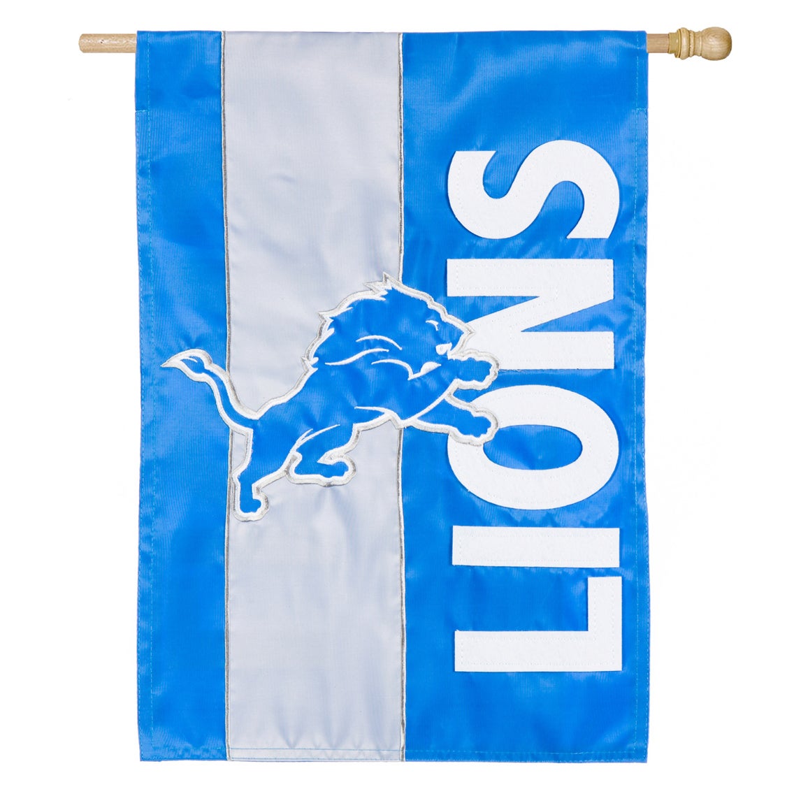 Detroit Lions Mixed-Material Embellished Applique House Flag