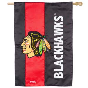 Chicago Blackhawks Mixed-Material Embellished Appliqué House Flag
