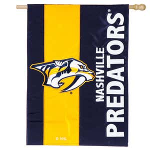 Nashville Predators Mixed-Material Embellished Appliqué House Flag