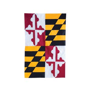 Maryland State Applique Garden Flag