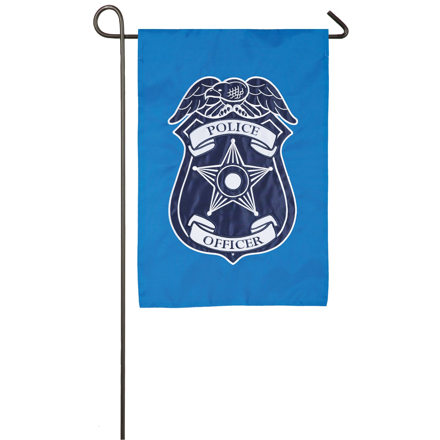 Police Department Applique Garden Flag