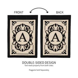 Cambridge Monogram AppliquÃ© Garden Flag, Letter A