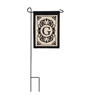 Cambridge Monogram Applique Garden Flag, Letter G