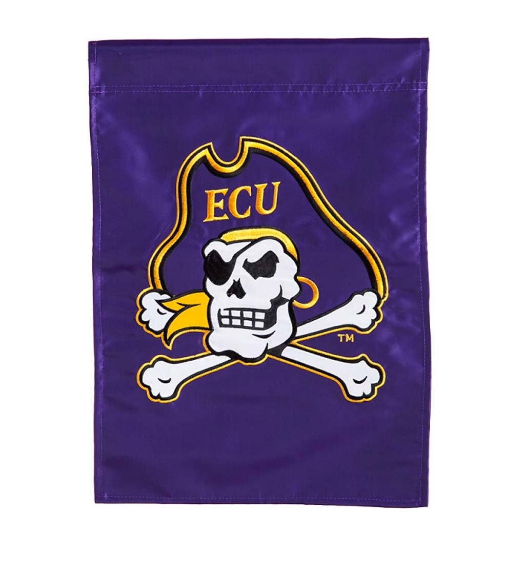 East Carolina Pirates Purple and Gold Applique House Flag