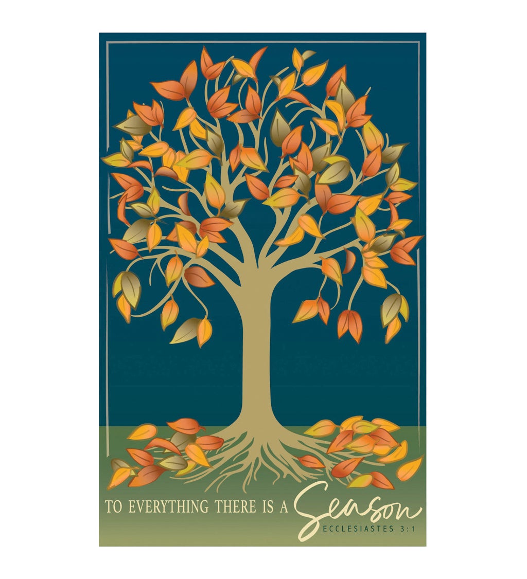 Autumn Tree of Life Garden Applique Flag