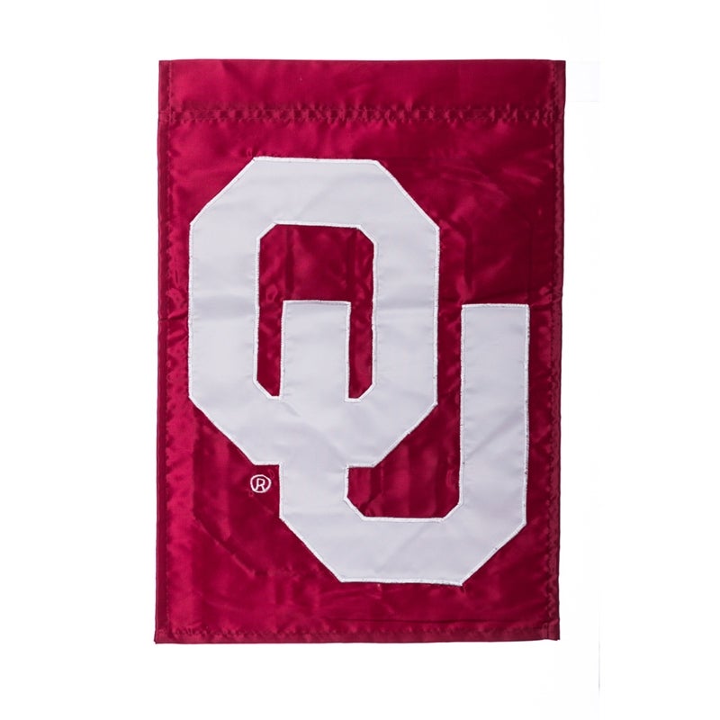 University Of Oklahoma Applique Garden Flag
