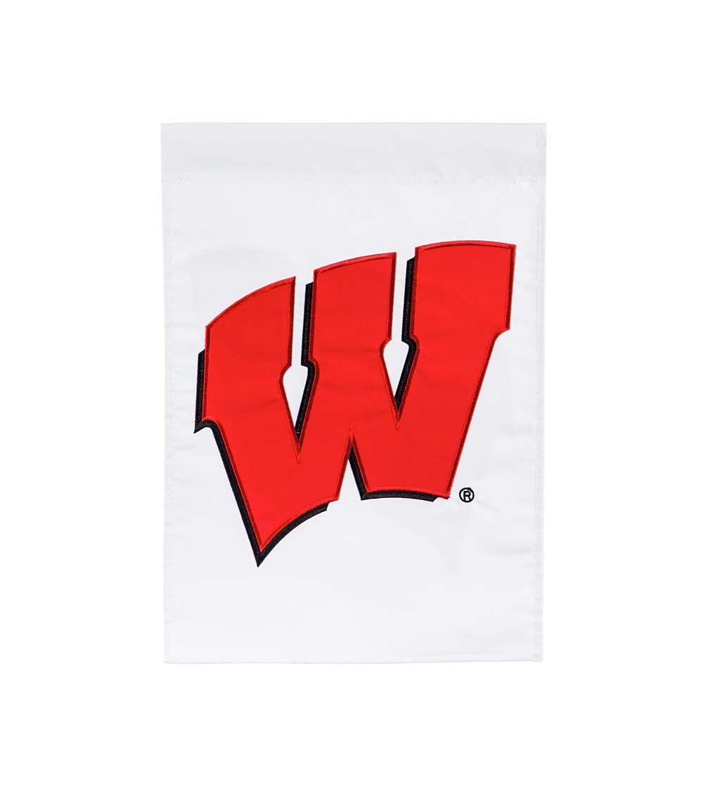 University of Wisconsin Badgers Applique Garden Flag