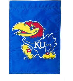 University Of Kansas Jayhawks Applique Garden Flag