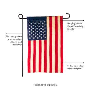 Tea-Stained American Garden Flag