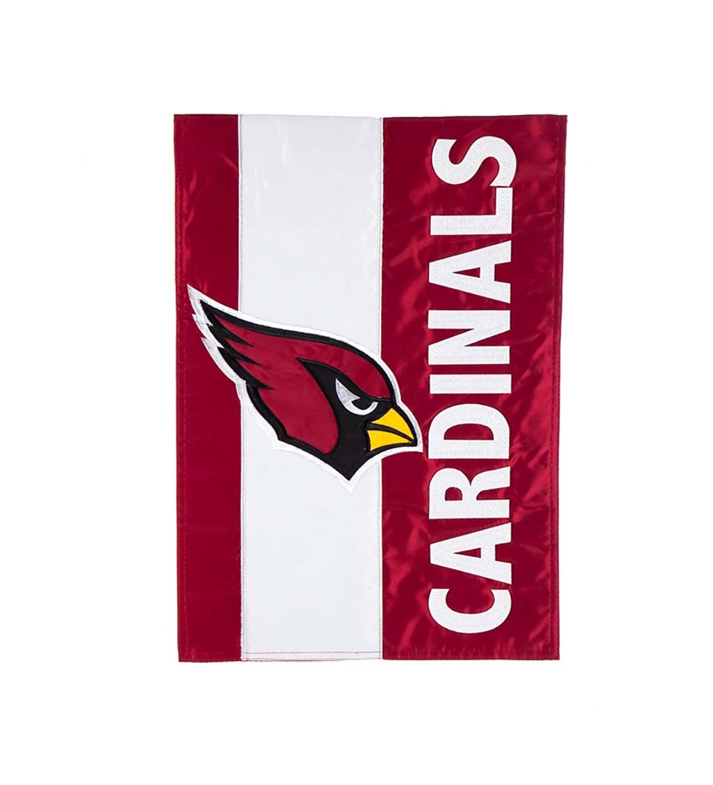 Arizona Cardinals Mixed-Material Embellished Appliqué Garden Flag