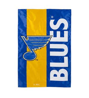 St Louis Blues Mixed-Material Embellished Appliqué Garden Flag