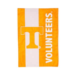 University of Tennessee, Mixed-Material Embellished Appliqué Garden Flag