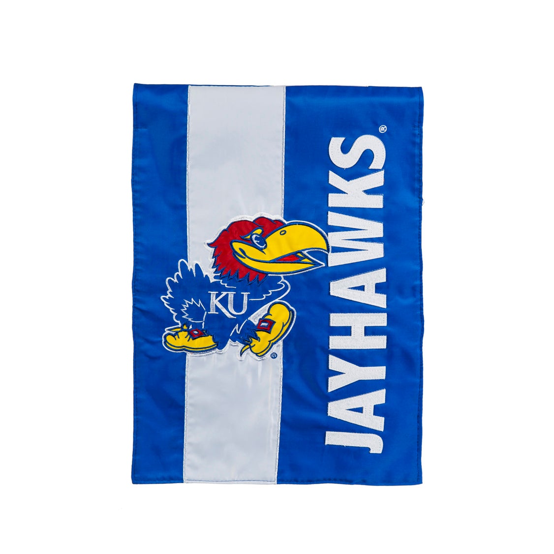 University of Kansas Embellished Appliqué Garden Flag