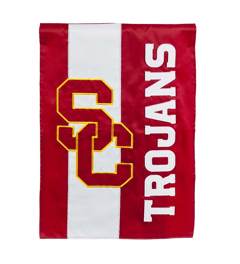 University of Southern California Mixed-Material Embellished Appliqué Garden Flag