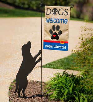 Dog Garden Flag Stand