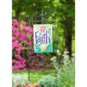 Fleur de Lis Garden Flag Arbor Stand