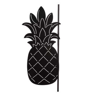 Pineapple Laser Cut Garden Flag Stand