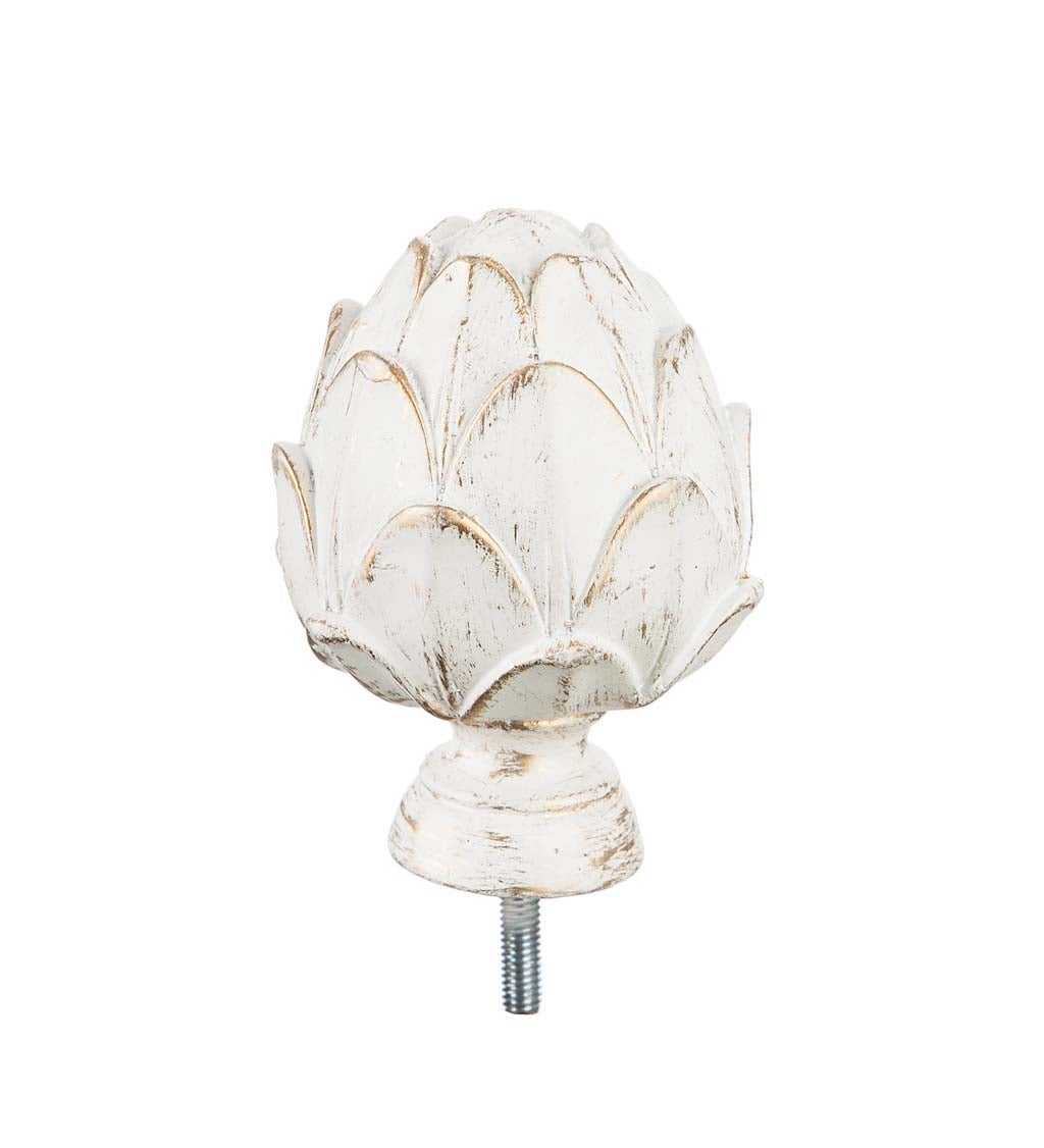 Artichoke Interchangeable Finial, Ivory