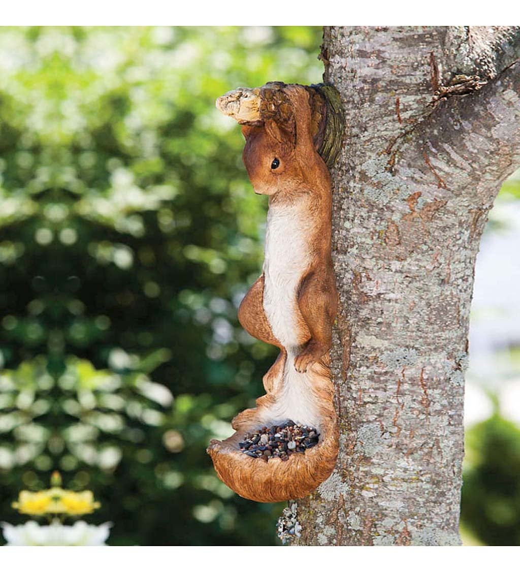 Hanging Squirrel Bird Feeder Tree Decoration