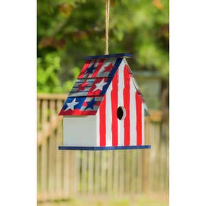 Americana Wooden Bird House