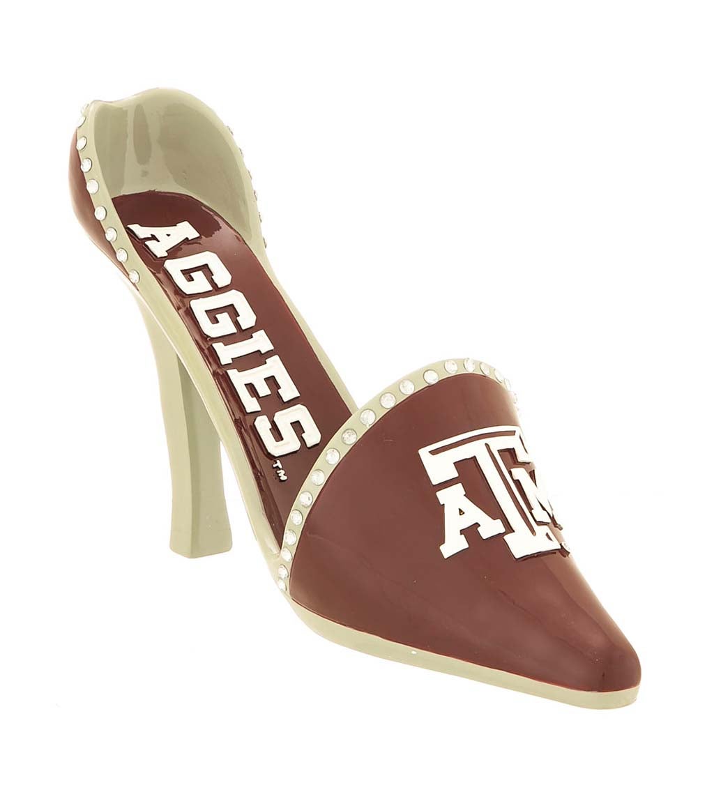 Texas A&M Decorative High Heel Shoe Wine Bottle Holder